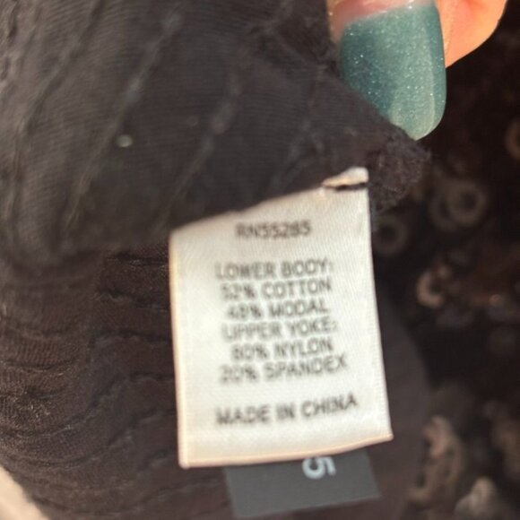 Black Sequin Sleeveless Mini Dress By Express S - Picture 7 of 8